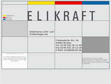 Tablet Screenshot of elikraft.de